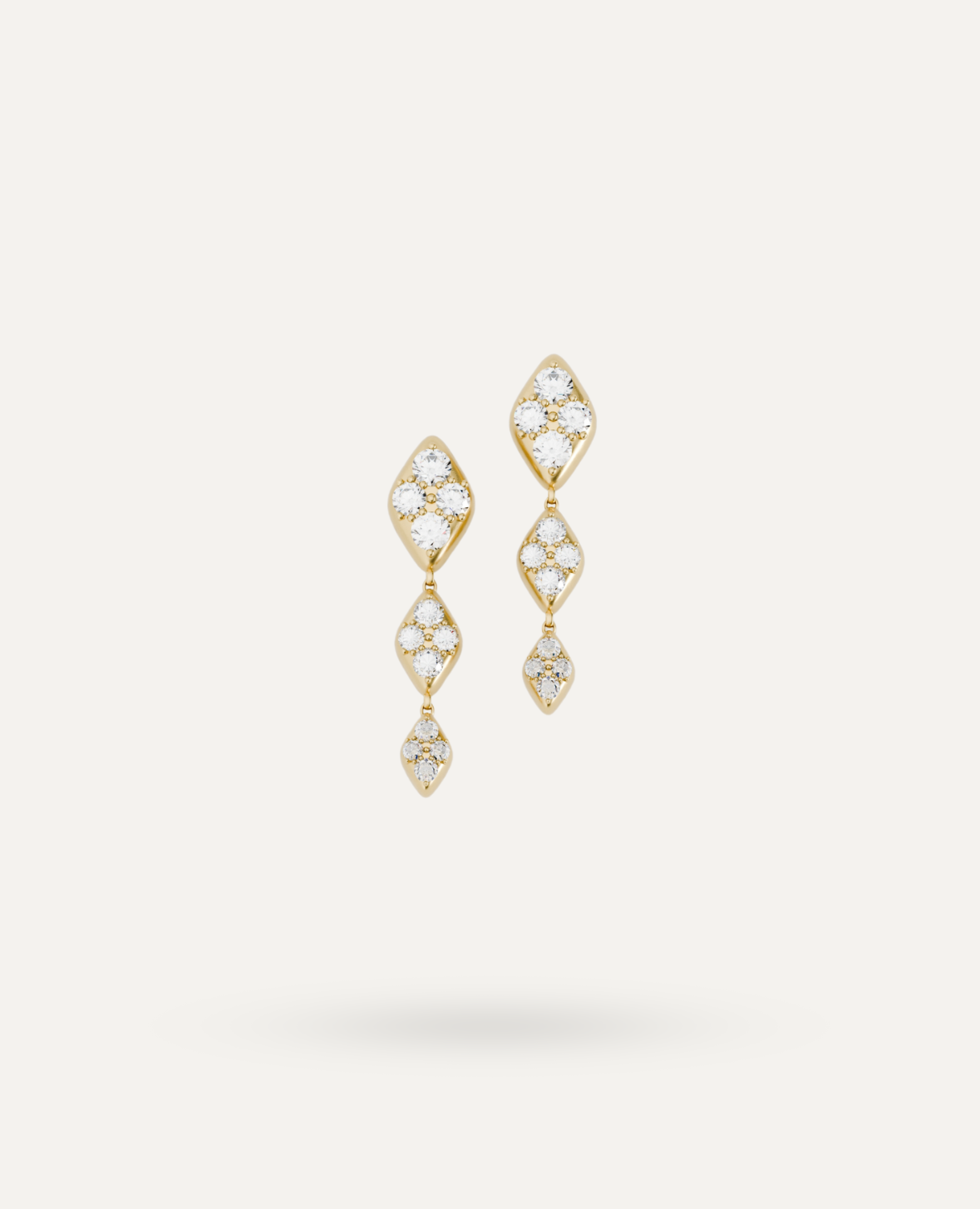 Velma Dangling Earrings - Gold