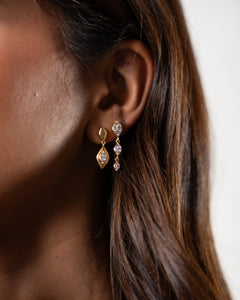 Velma Dangling Earrings - Gold