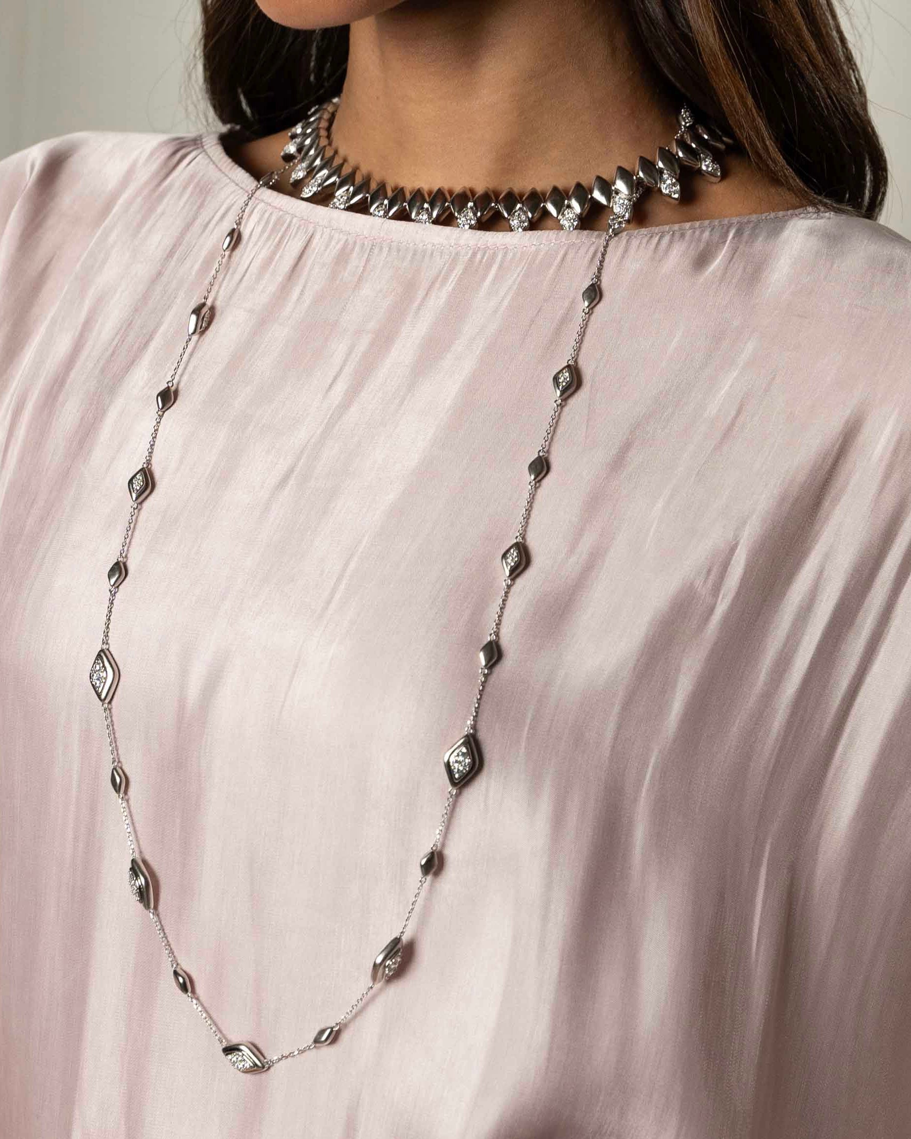 Velma Statement Necklace - Silver