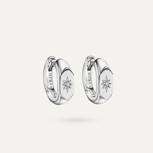 Gleam Huggie Earrings - Silver