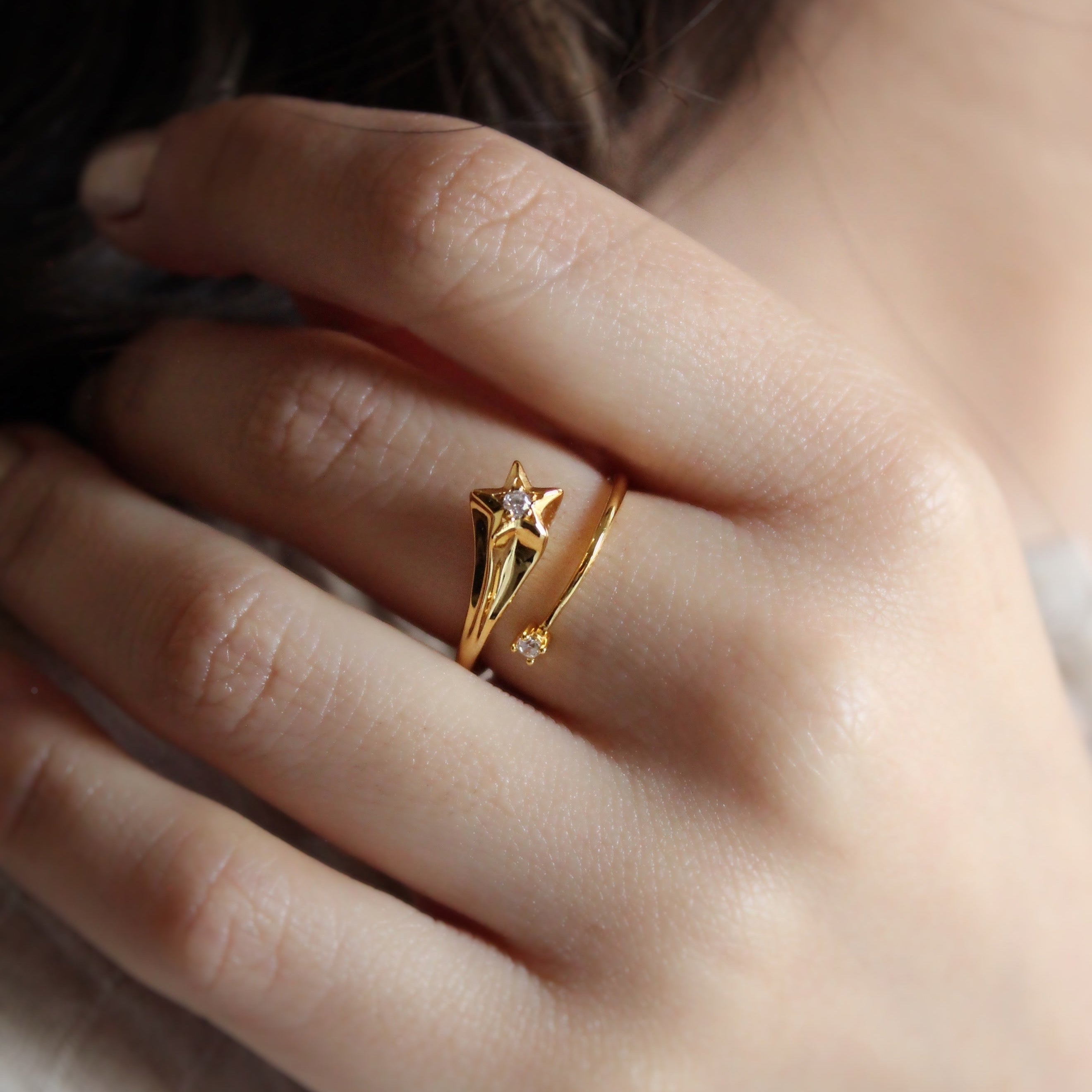 Shooting Star Ring - Gold